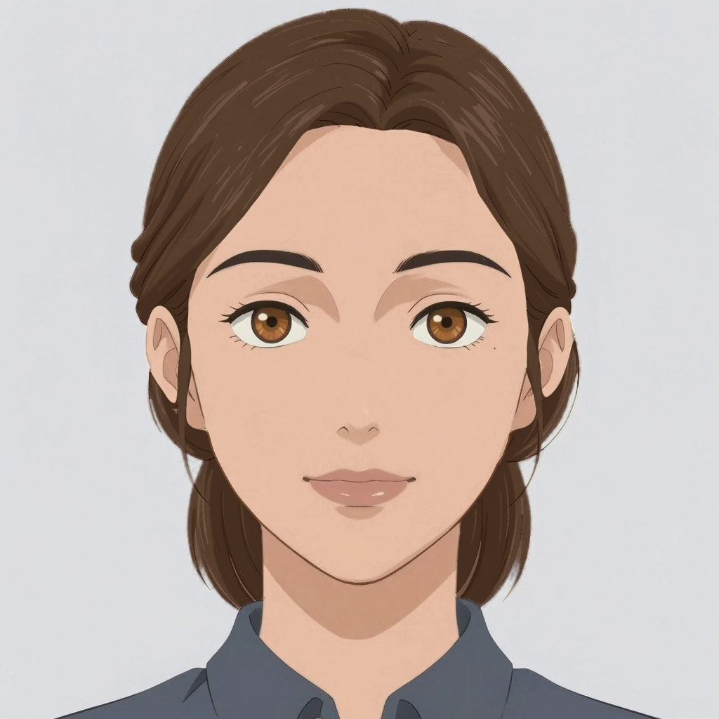 An illustrated digital character